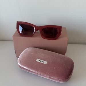 Miu Miu Sunglasses - 53mm - Cognac color